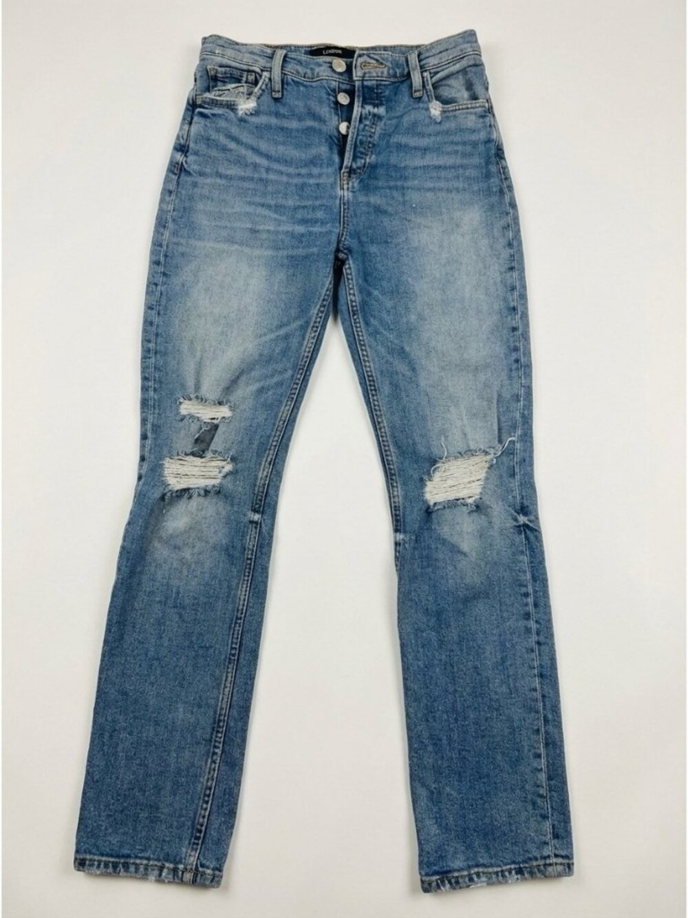Hudson Womens Holly Denim High Rise Straight Leg Jeans Size 27